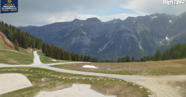 Webcam Folgarida-Marilleva  (Skiarea Campiglio Dolomiti di Brenta - Val di Sole Val Rendena) - Pista delle Rocce - Folgarida