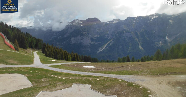 Webcam Skiarea Campiglio Dolomiti di Brenta Val di Sole Val Rendena - Pista delle Rocce - Folgarida