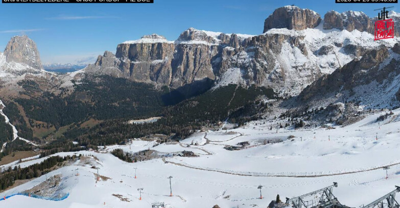 Webcam Canazei-Belvedere  - SKIAREA BELVEDERE 
