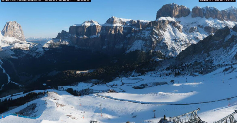 Webcam Canazei-Belvedere  - SKIAREA BELVEDERE 