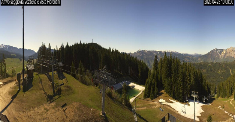 Webcam Ski area Lavarone - Arrivo seggiovia Laghetto