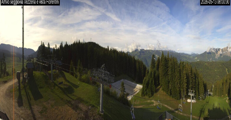Webcam Ski area Lavarone - Arrivo seggiovia Laghetto