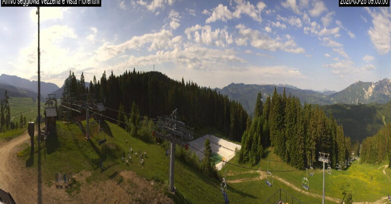 Webcam Lavarone Skigegiet - Laghetto Sessellift 