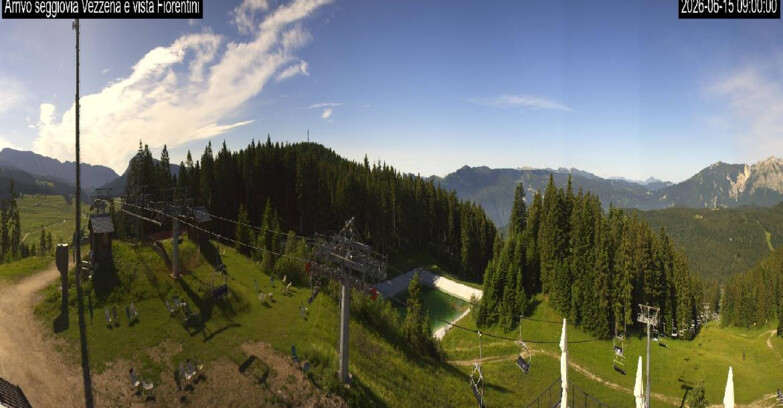 Webcam Ski area Lavarone - Arrivo seggiovia Laghetto