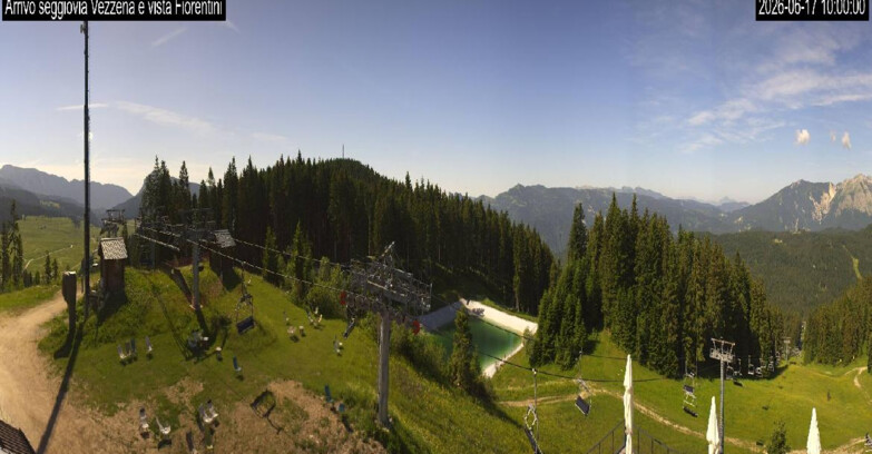 Webcam Lavarone Skigegiet - Laghetto Sessellift 
