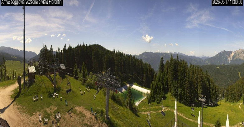 Webcam Lavarone Skigegiet - Laghetto Sessellift 