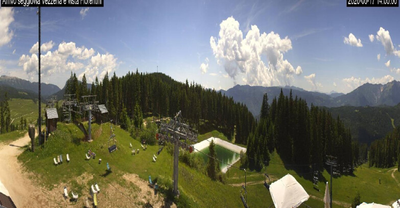 Webcam Lavarone Skigegiet - Laghetto Sessellift 