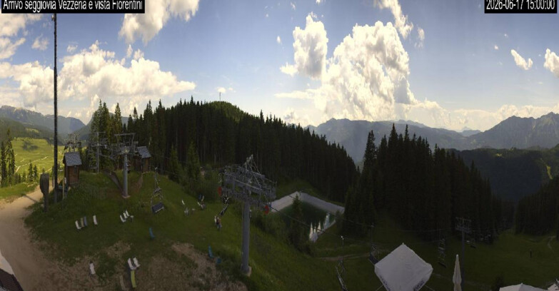 Webcam Lavarone Skigegiet - Laghetto Sessellift 