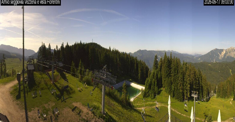 Webcam Lavarone Skigegiet - Laghetto Sessellift 