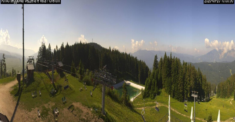 Webcam Ski area Lavarone - Arrivo seggiovia Laghetto