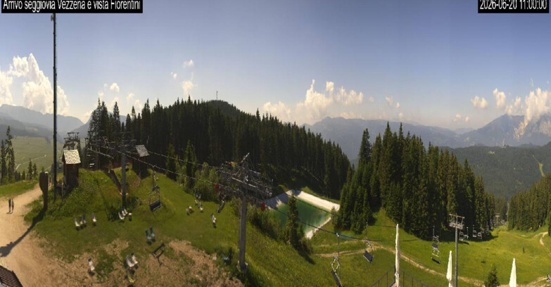 Webcam Ski area Lavarone - Arrivo seggiovia Laghetto
