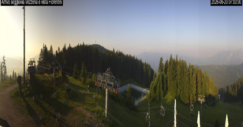 Webcam Ski area Lavarone - Arrivo seggiovia Laghetto