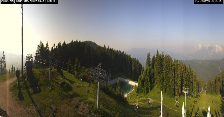 Webcam Ski area Lavarone - Arrivo seggiovia Laghetto