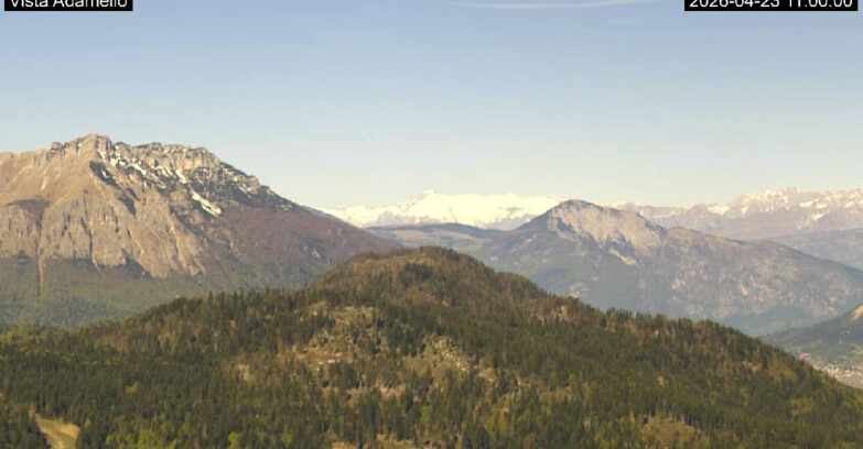 Webcam Ski area Lavarone - Vista su ghiacciaio Adamello