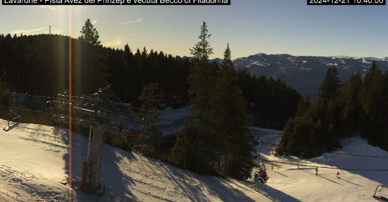 Webcam Ski Area Lavarone  - Pista Avez- seggiovia Lagh.