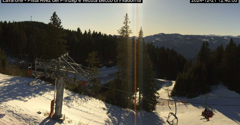 Webcam Ski Area Lavarone  - Pista Avez- seggiovia Lagh.