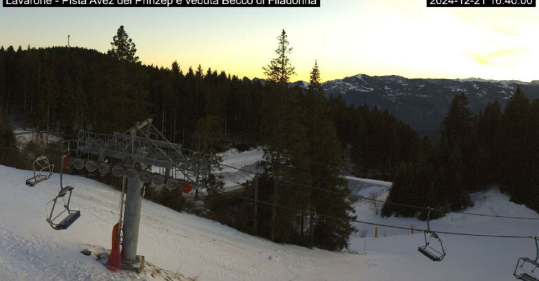 Webcam Ski Area Lavarone  - Pista Avez- seggiovia Lagh.