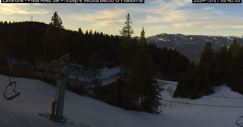 Webcam Ski Area Lavarone  - Pista Avez- seggiovia Lagh.