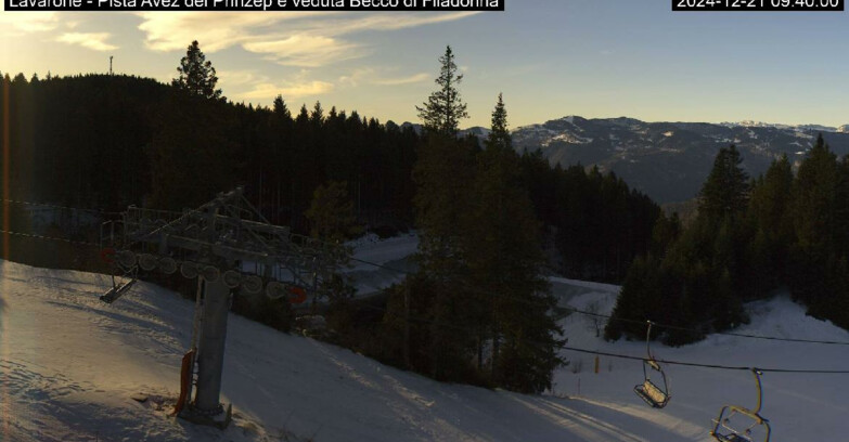 Webcam Ski Area Lavarone  - Pista Avez- seggiovia Lagh.