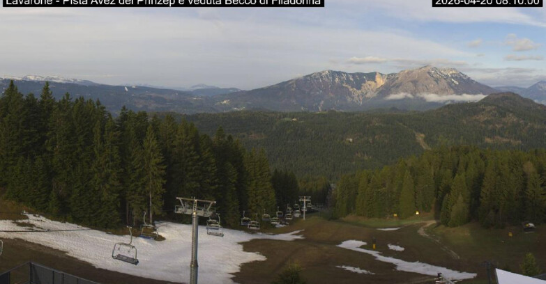 Webcam Лавароне  - Pista Avez- seggiovia Lagh.