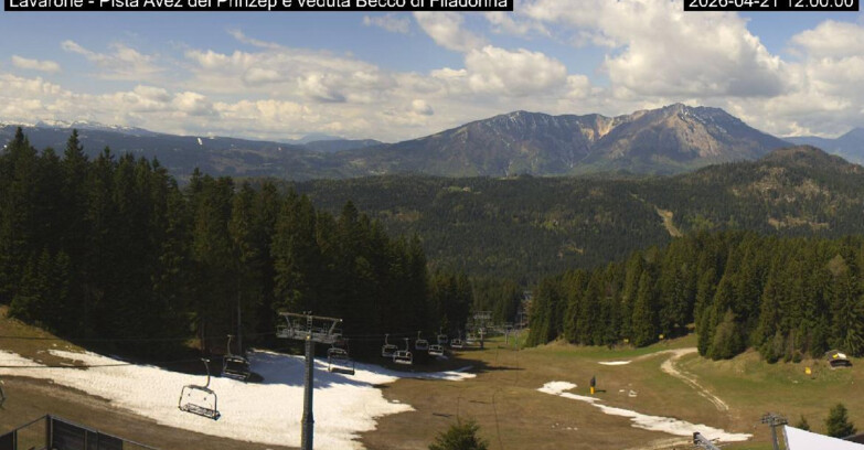 Webcam Ski area Lavarone - Pista Avez- seggiovia Lagh.