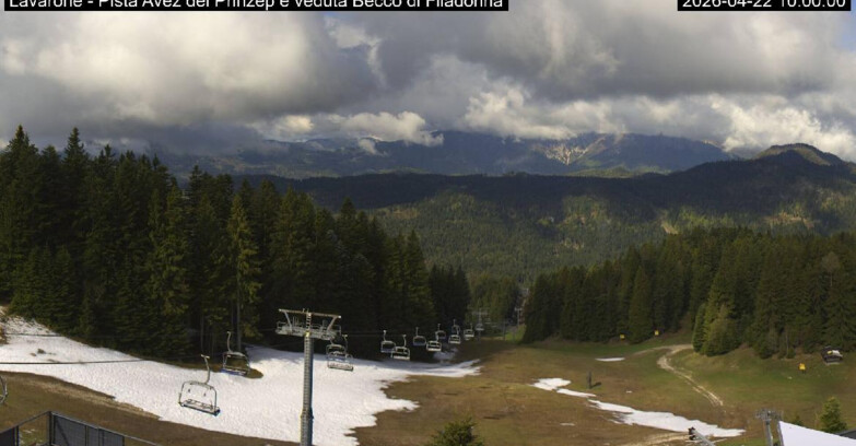 Webcam Ski Area Lavarone  - Pista Avez- seggiovia Lagh.