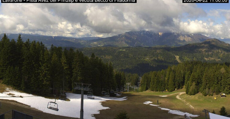 Webcam Ski Area Lavarone  - Pista Avez- seggiovia Lagh.