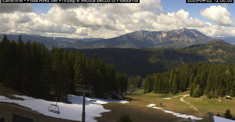 Webcam Ski Area Lavarone  - Pista Avez- seggiovia Lagh.