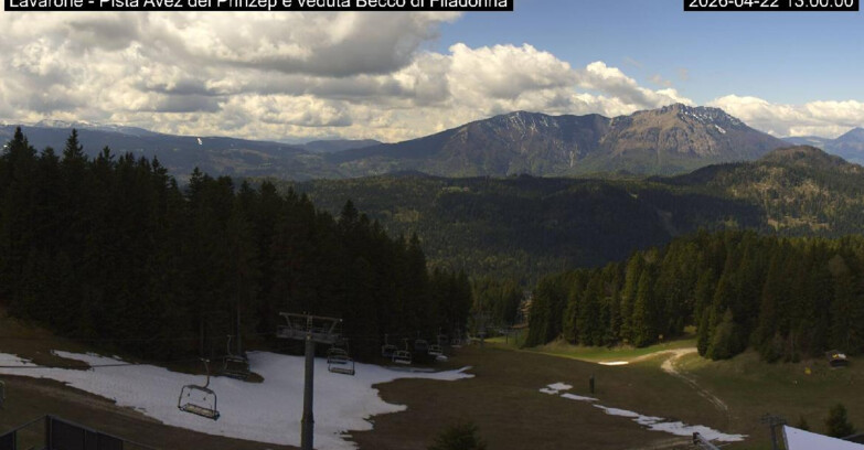 Webcam Ski Area Lavarone  - Pista Avez- seggiovia Lagh.