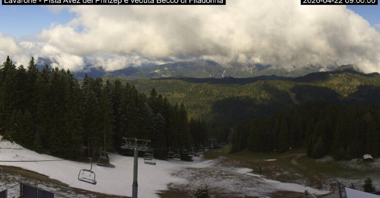 Webcam Ski Area Lavarone  - Pista Avez- seggiovia Lagh.