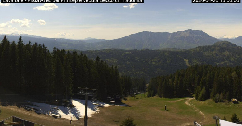 Webcam Lavarone Skigegiet - Pista Avez- seggiovia Lagh.