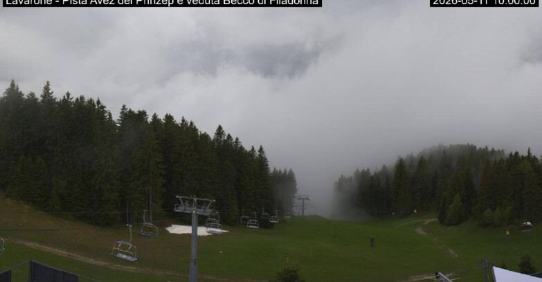 Webcam Ski Area Lavarone  - Pista Avez- seggiovia Lagh.