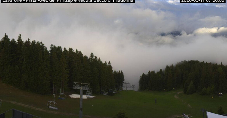 Webcam Ski Area Lavarone  - Pista Avez- seggiovia Lagh.