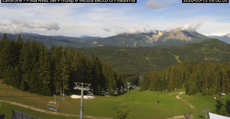 Webcam Ski area Lavarone - Pista Avez- seggiovia Lagh.