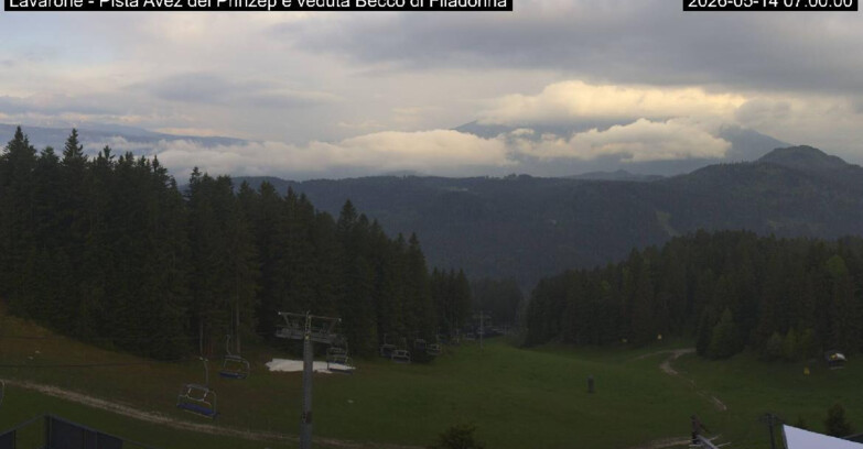 Webcam Ski Area Lavarone  - Pista Avez- seggiovia Lagh.
