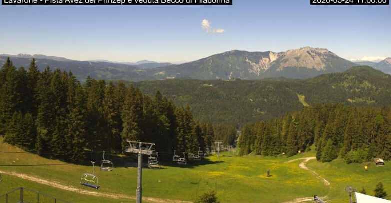 Webcam Lavarone - Pista Avez- seggiovia Lagh.