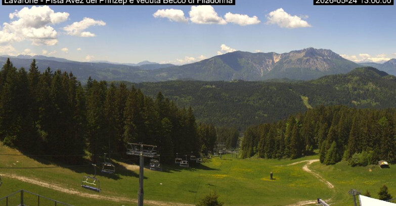 Webcam Lavarone - Pista Avez- seggiovia Lagh.