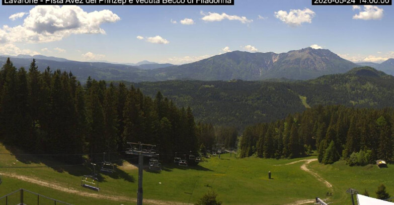 Webcam Lavarone - Pista Avez- seggiovia Lagh.