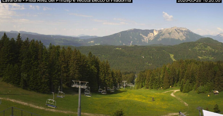 Webcam Lavarone Skigegiet - Pista Avez- seggiovia Lagh.