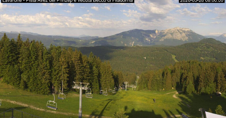Webcam Lavarone Skigegiet - Pista Avez- seggiovia Lagh.