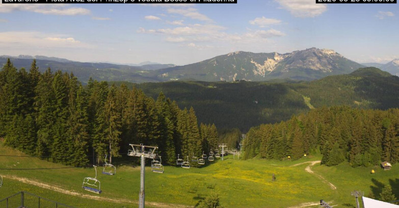 Webcam Lavarone Skigegiet - Pista Avez- seggiovia Lagh.