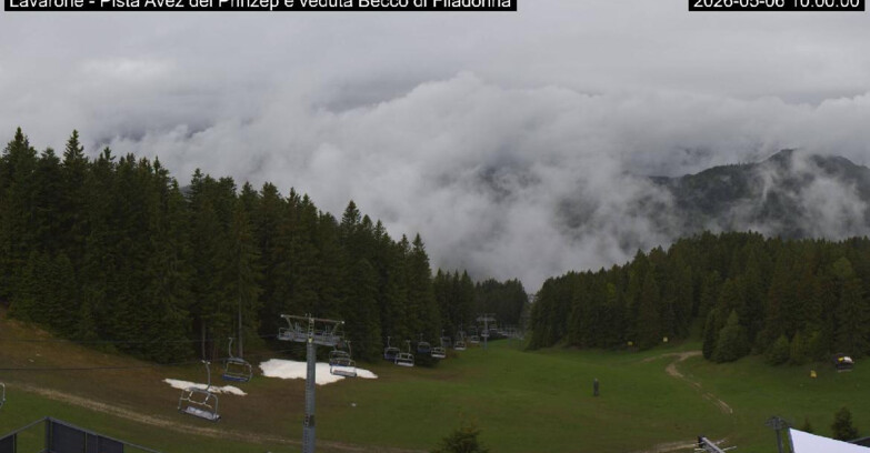 Webcam Lavarone Skigegiet - Pista Avez- seggiovia Lagh.