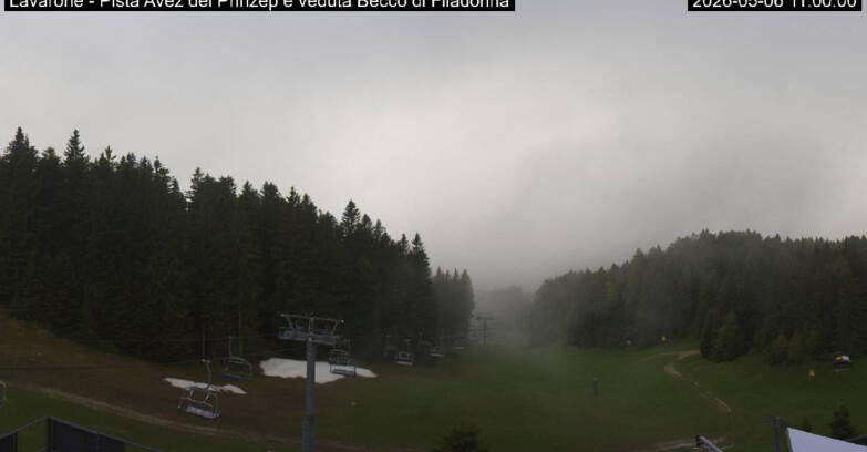Webcam Lavarone Skigegiet - Pista Avez- seggiovia Lagh.