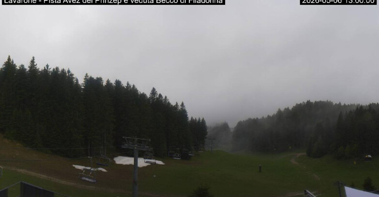 Webcam Lavarone Skigegiet - Pista Avez- seggiovia Lagh.