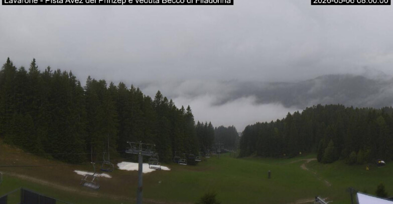 Webcam Lavarone Skigegiet - Pista Avez- seggiovia Lagh.