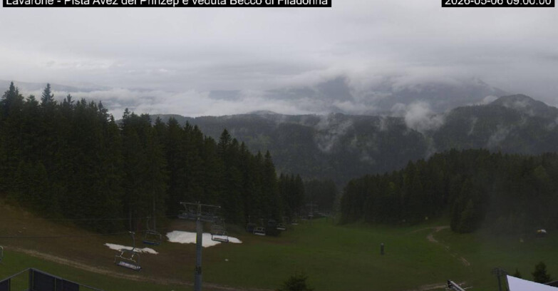 Webcam Lavarone Skigegiet - Pista Avez- seggiovia Lagh.