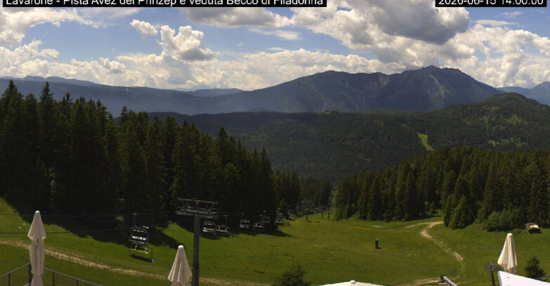 Webcam Lavarone - Pista Avez- seggiovia Lagh.