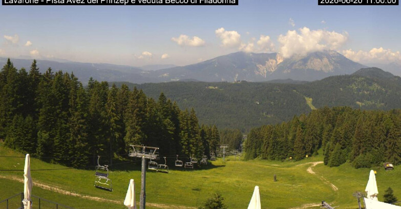 Webcam Lavarone - Pista Avez- seggiovia Lagh.