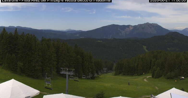 Webcam Ski Area Lavarone  - Pista Avez- seggiovia Lagh.