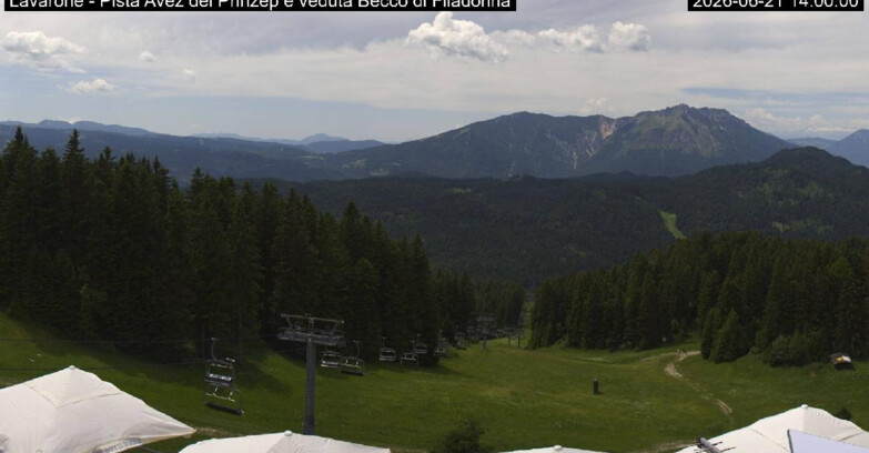 Webcam Ski Area Lavarone  - Pista Avez- seggiovia Lagh.